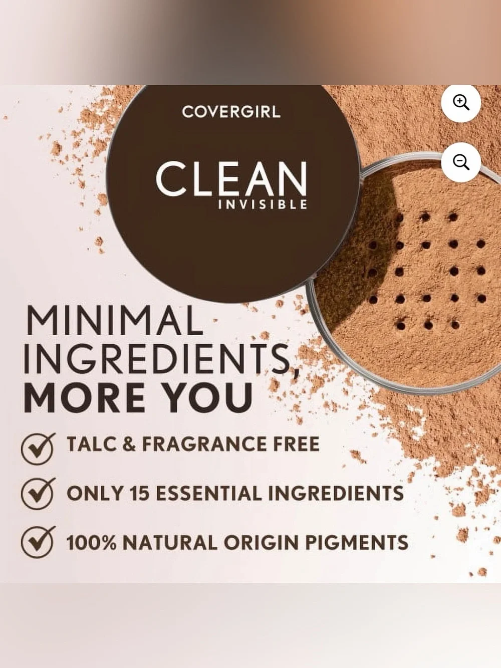 NWT CoverGirl Clean Loose Face Powder -Color 130 Translucent Medium Warm